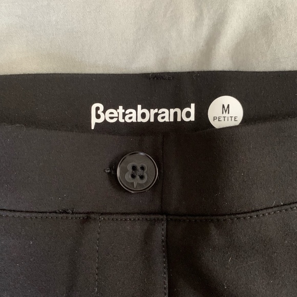 Betabrand black straight-leg stretch dress pants, size medium petite - Picture 2 of 2